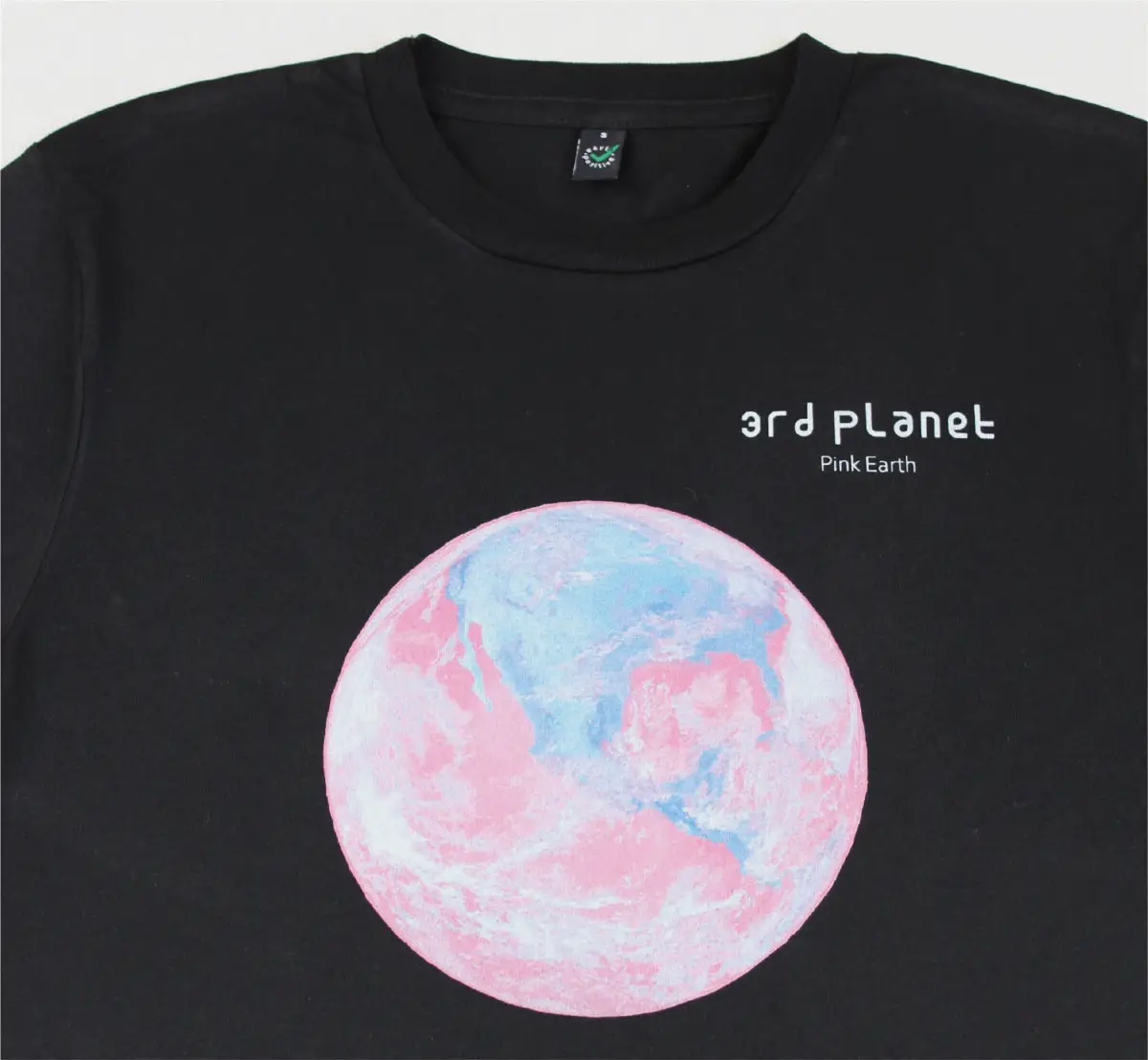 Pink Earth T-shirt, eco-friendly clothing, organic cotton T-shirt, sustainable fashion, North America T-shirt