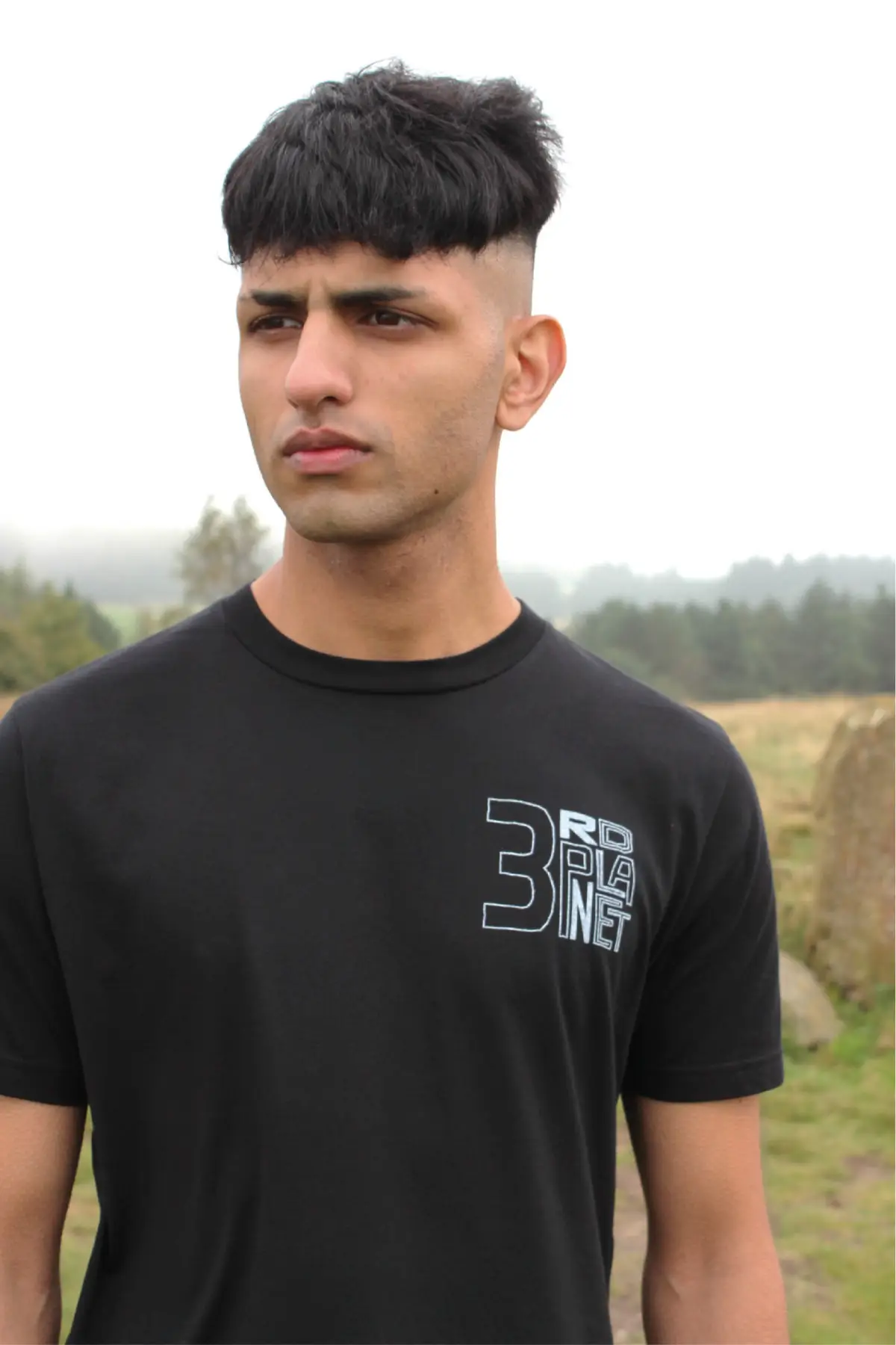 black organic cotton T-shirt