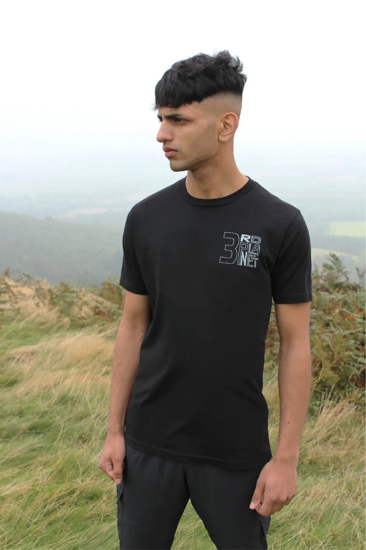 black organic cotton T-shirt